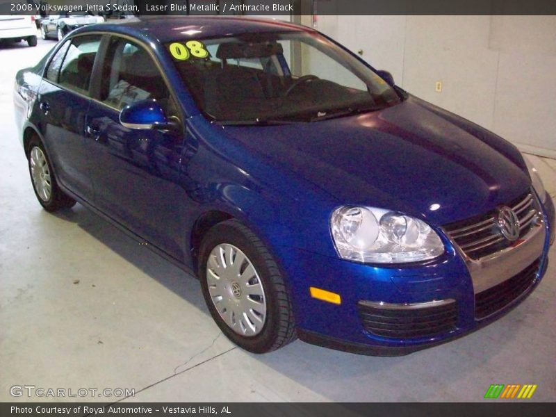 Laser Blue Metallic / Anthracite Black 2008 Volkswagen Jetta S Sedan