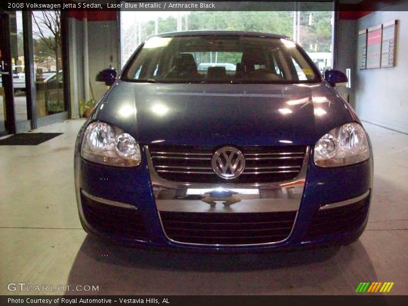 Laser Blue Metallic / Anthracite Black 2008 Volkswagen Jetta S Sedan