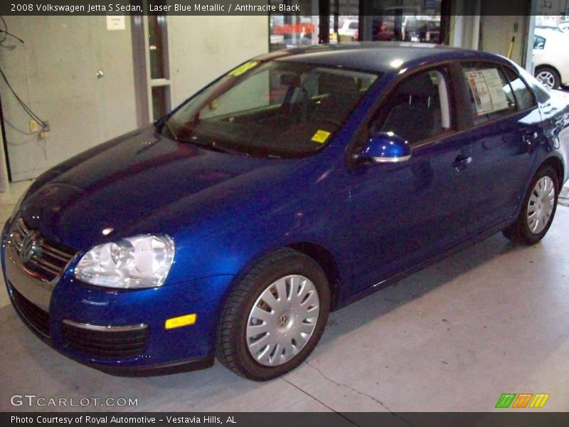 Laser Blue Metallic / Anthracite Black 2008 Volkswagen Jetta S Sedan