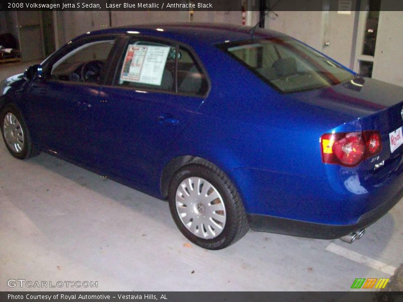 Laser Blue Metallic / Anthracite Black 2008 Volkswagen Jetta S Sedan