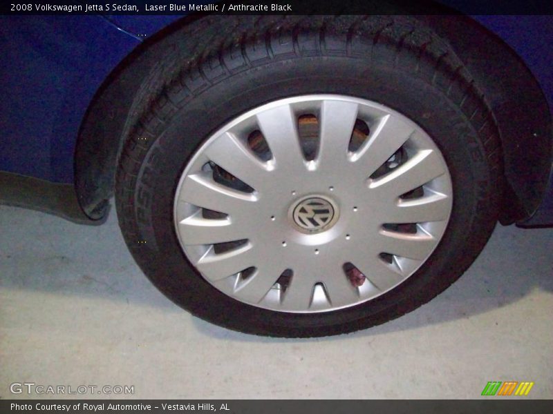 Laser Blue Metallic / Anthracite Black 2008 Volkswagen Jetta S Sedan