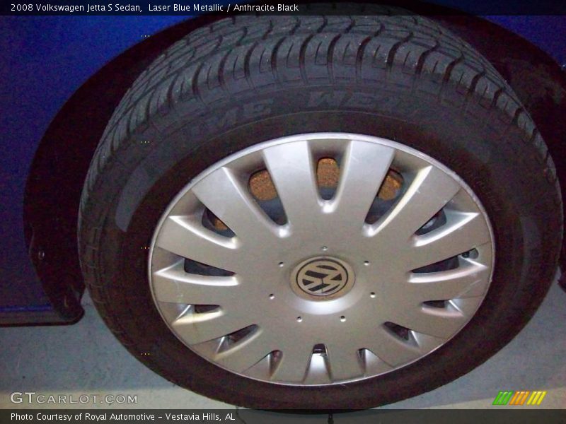 Laser Blue Metallic / Anthracite Black 2008 Volkswagen Jetta S Sedan