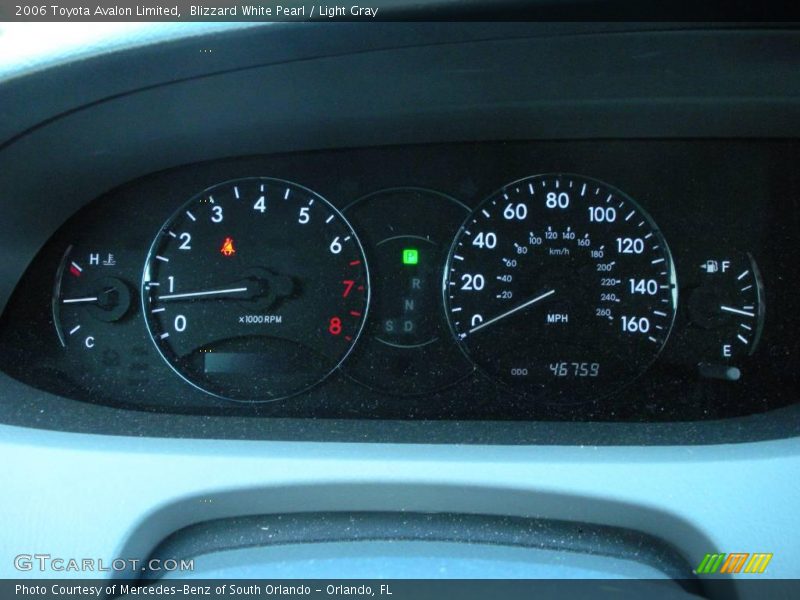 Blizzard White Pearl / Light Gray 2006 Toyota Avalon Limited