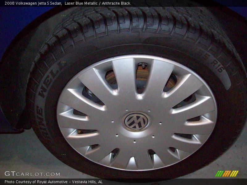 Laser Blue Metallic / Anthracite Black 2008 Volkswagen Jetta S Sedan