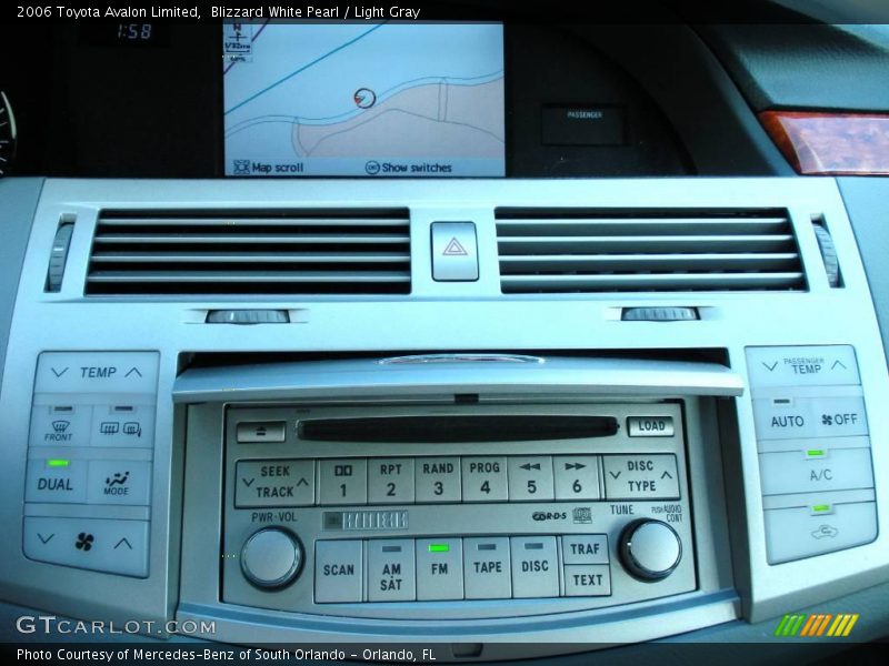 Blizzard White Pearl / Light Gray 2006 Toyota Avalon Limited