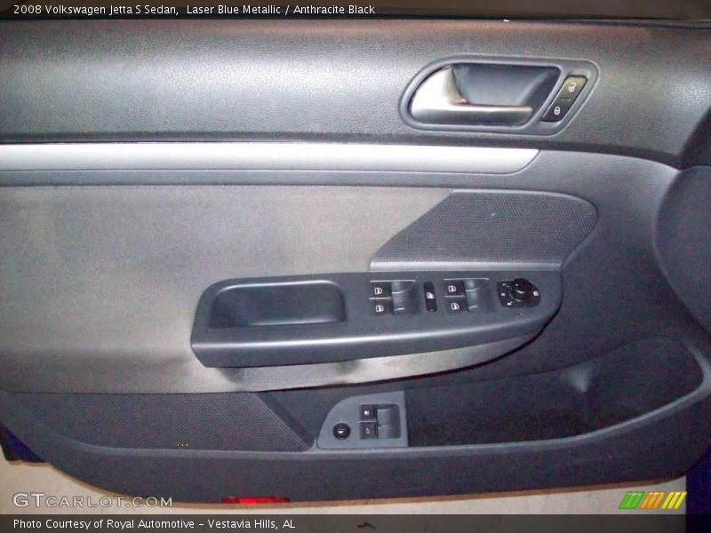 Laser Blue Metallic / Anthracite Black 2008 Volkswagen Jetta S Sedan