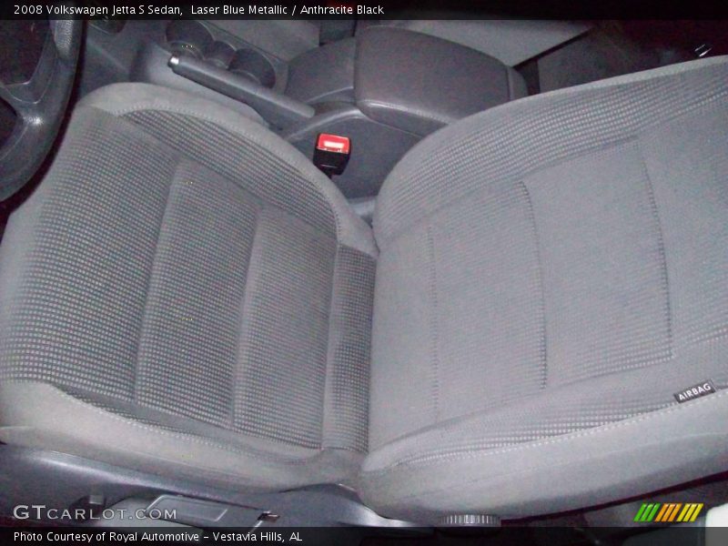 Laser Blue Metallic / Anthracite Black 2008 Volkswagen Jetta S Sedan