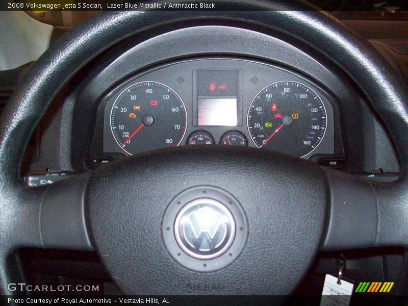 Laser Blue Metallic / Anthracite Black 2008 Volkswagen Jetta S Sedan