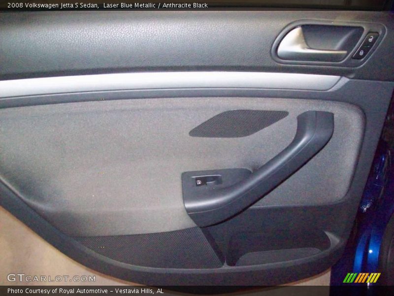 Laser Blue Metallic / Anthracite Black 2008 Volkswagen Jetta S Sedan