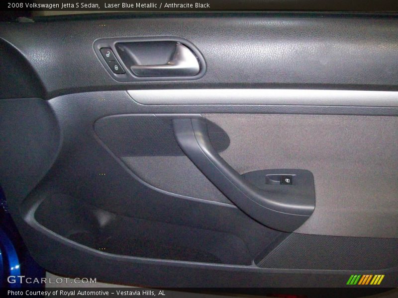 Laser Blue Metallic / Anthracite Black 2008 Volkswagen Jetta S Sedan