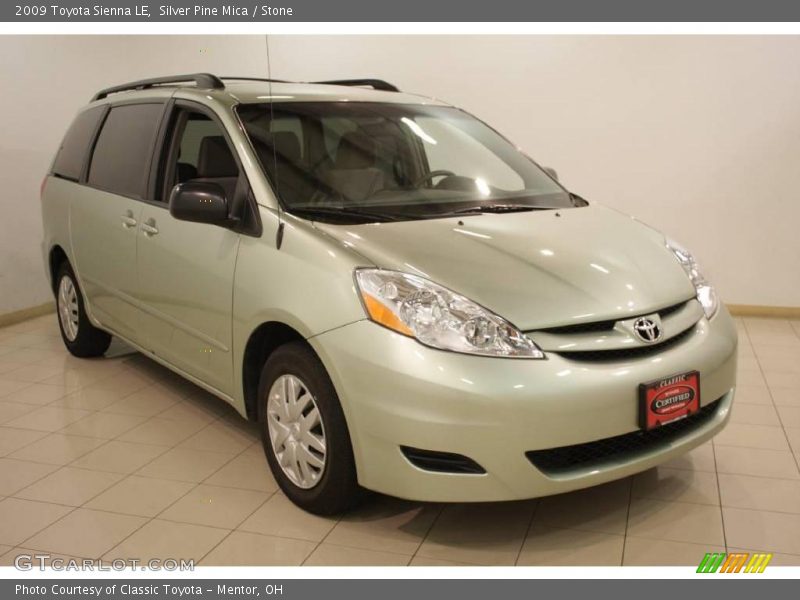 Silver Pine Mica / Stone 2009 Toyota Sienna LE