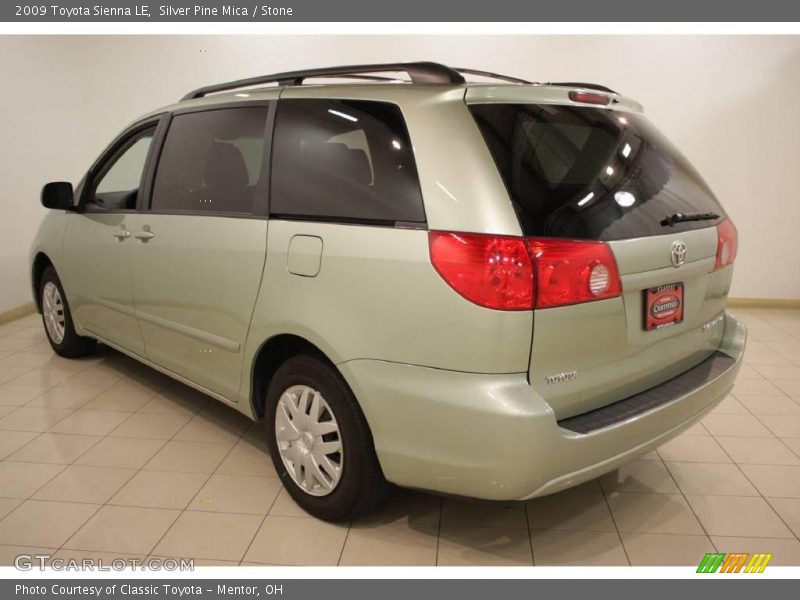 Silver Pine Mica / Stone 2009 Toyota Sienna LE