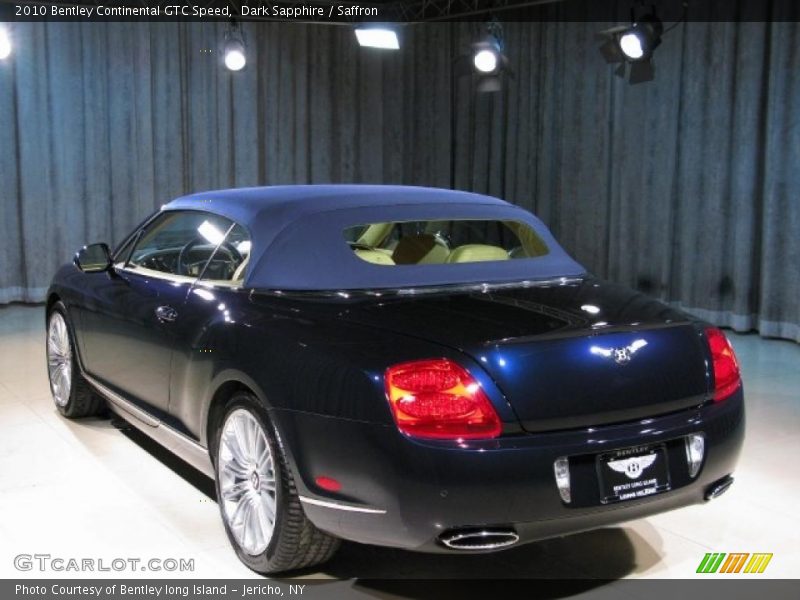 Dark Sapphire / Saffron 2010 Bentley Continental GTC Speed
