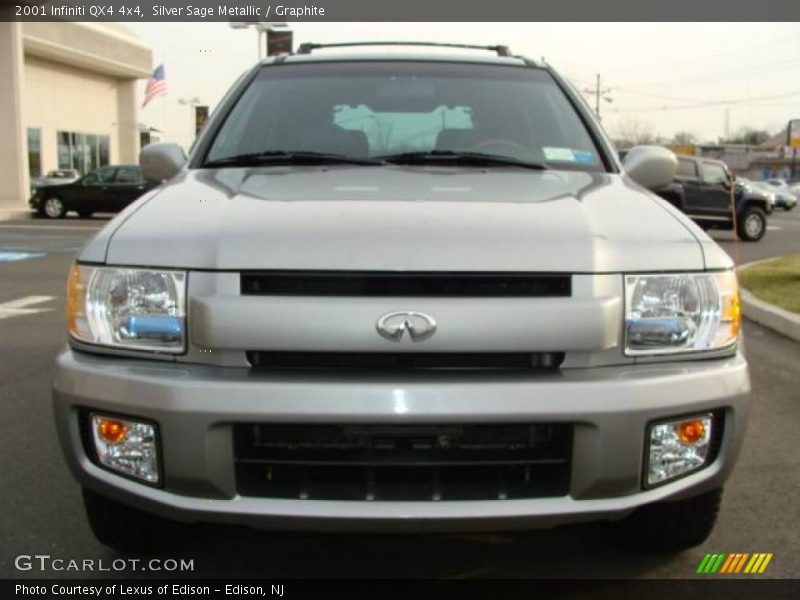 Silver Sage Metallic / Graphite 2001 Infiniti QX4 4x4