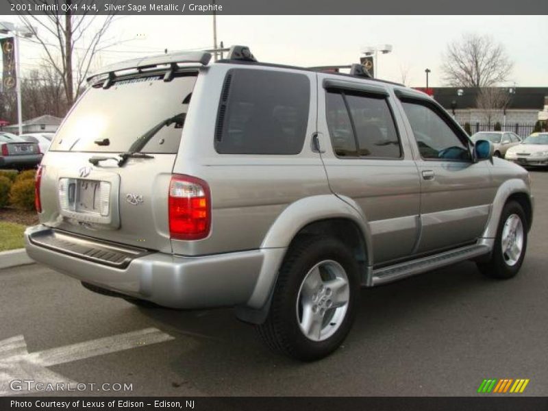 Silver Sage Metallic / Graphite 2001 Infiniti QX4 4x4
