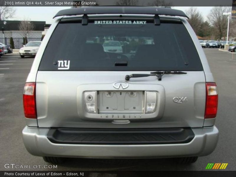 Silver Sage Metallic / Graphite 2001 Infiniti QX4 4x4