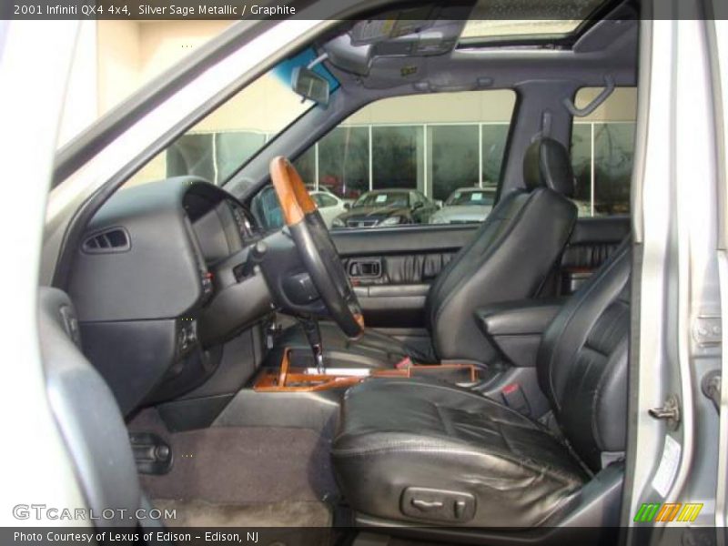 Silver Sage Metallic / Graphite 2001 Infiniti QX4 4x4