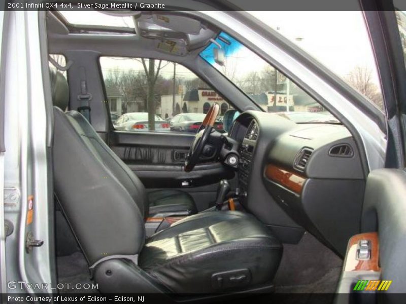 Silver Sage Metallic / Graphite 2001 Infiniti QX4 4x4