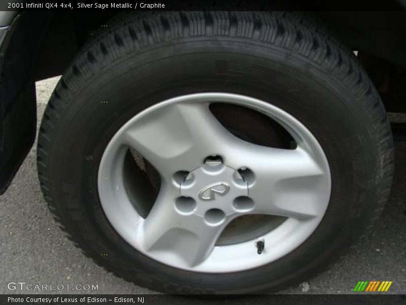 Silver Sage Metallic / Graphite 2001 Infiniti QX4 4x4