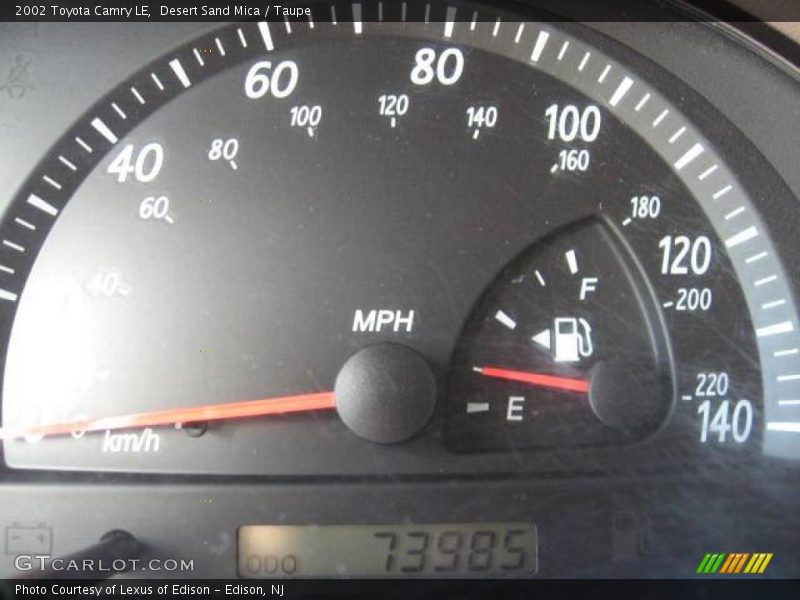 Desert Sand Mica / Taupe 2002 Toyota Camry LE