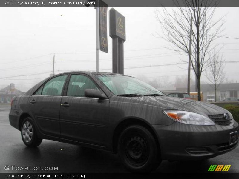 Phantom Gray Pearl / Stone 2003 Toyota Camry LE