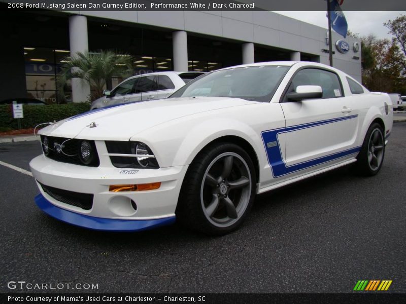 Performance White / Dark Charcoal 2008 Ford Mustang Saleen Dan Gurney Edition