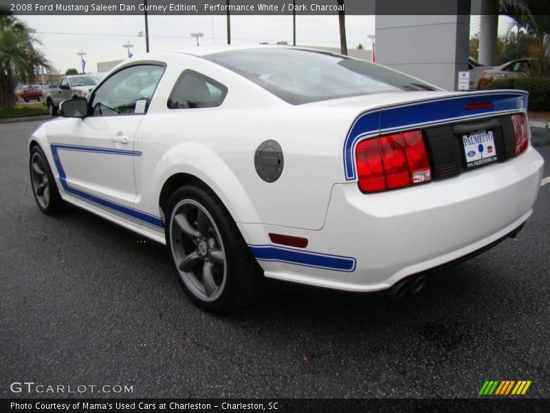 Performance White / Dark Charcoal 2008 Ford Mustang Saleen Dan Gurney Edition