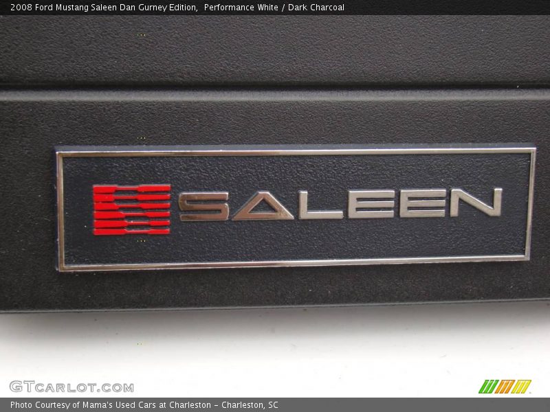 Performance White / Dark Charcoal 2008 Ford Mustang Saleen Dan Gurney Edition