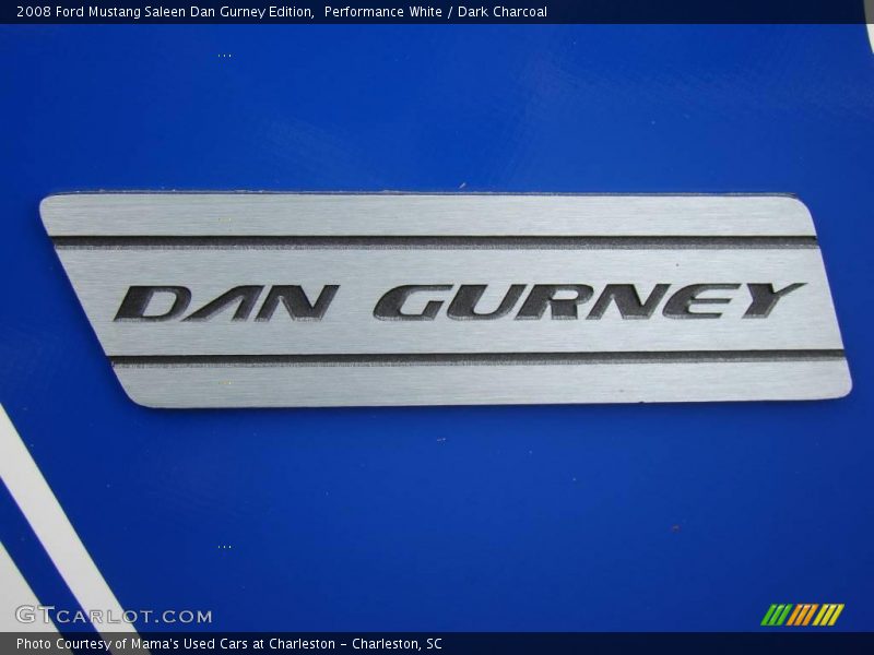 Performance White / Dark Charcoal 2008 Ford Mustang Saleen Dan Gurney Edition