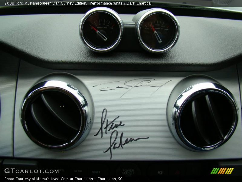 Performance White / Dark Charcoal 2008 Ford Mustang Saleen Dan Gurney Edition