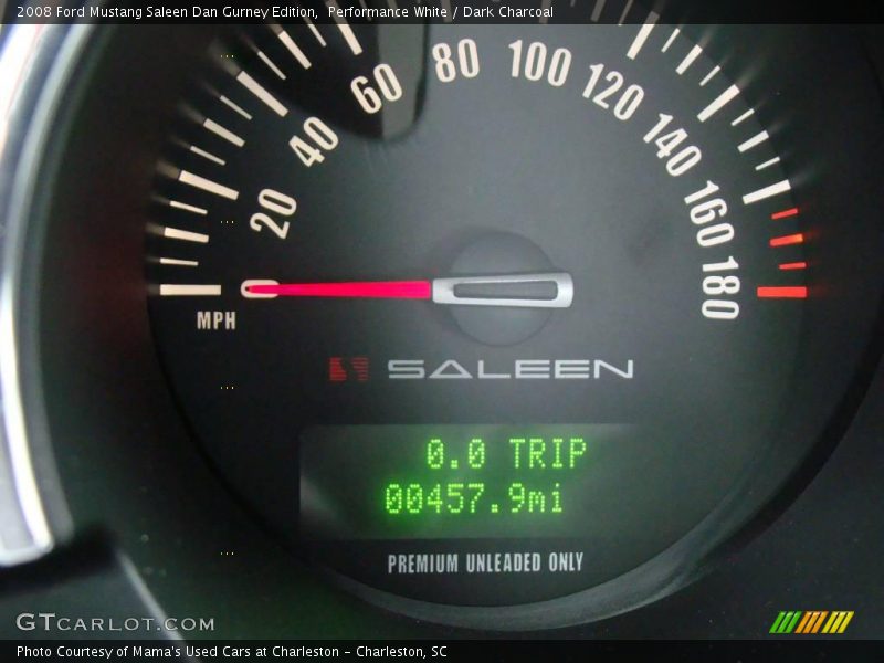 Performance White / Dark Charcoal 2008 Ford Mustang Saleen Dan Gurney Edition