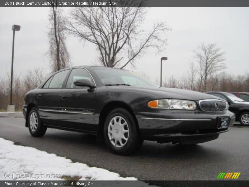 Graphite Metallic / Medium Gray 2001 Buick Century Custom