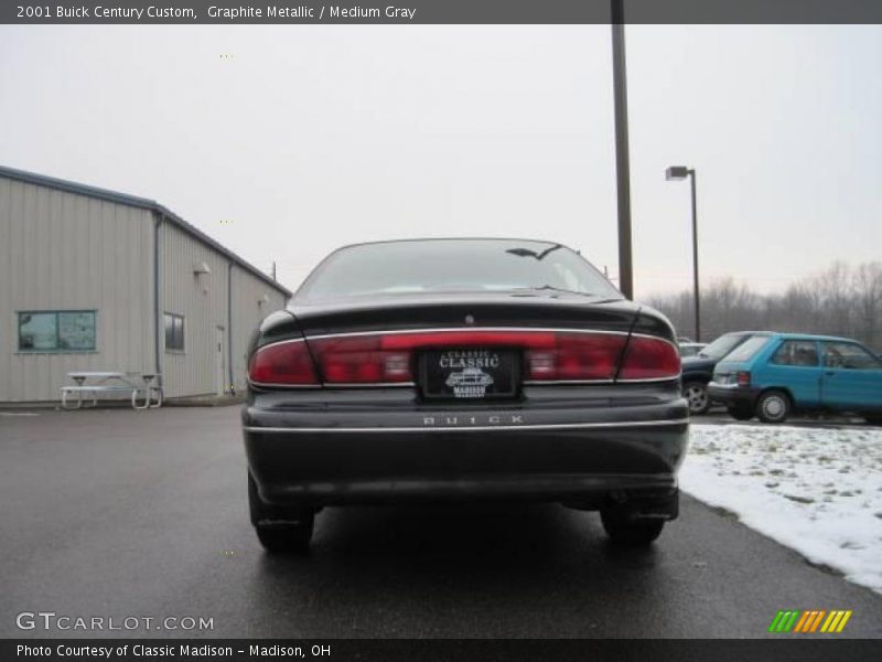 Graphite Metallic / Medium Gray 2001 Buick Century Custom