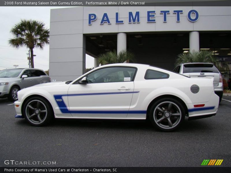 Performance White / Dark Charcoal 2008 Ford Mustang Saleen Dan Gurney Edition