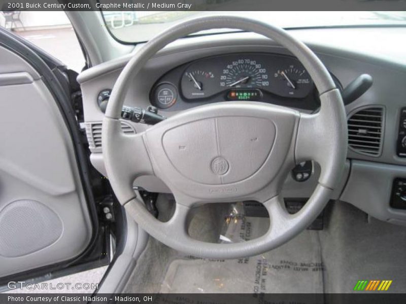 Graphite Metallic / Medium Gray 2001 Buick Century Custom