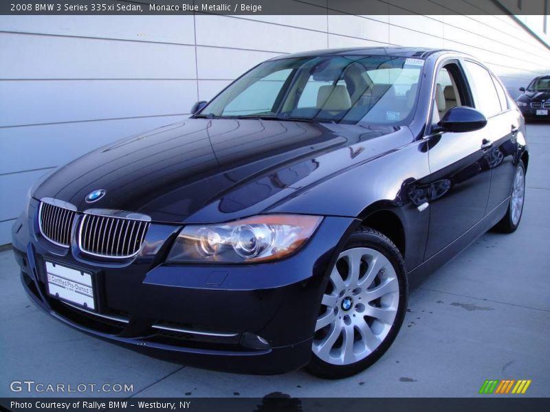 Monaco Blue Metallic / Beige 2008 BMW 3 Series 335xi Sedan