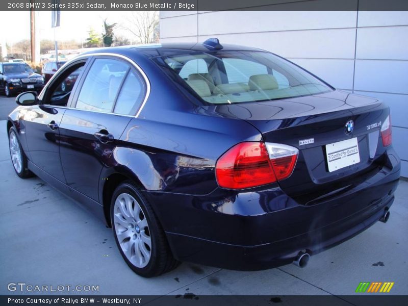 Monaco Blue Metallic / Beige 2008 BMW 3 Series 335xi Sedan