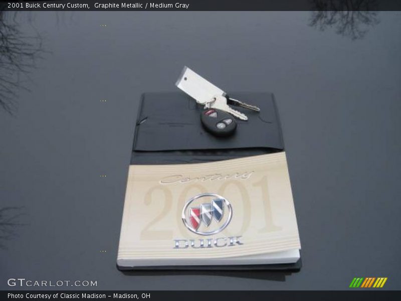 Graphite Metallic / Medium Gray 2001 Buick Century Custom