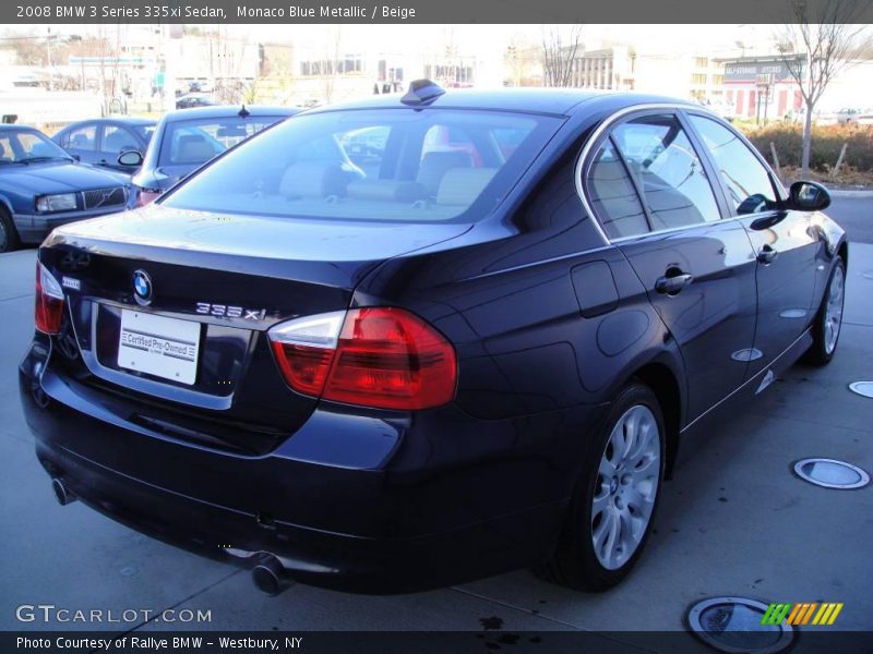 Monaco Blue Metallic / Beige 2008 BMW 3 Series 335xi Sedan