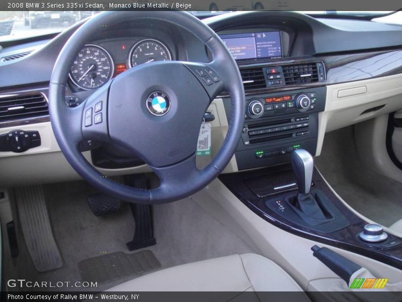 Monaco Blue Metallic / Beige 2008 BMW 3 Series 335xi Sedan