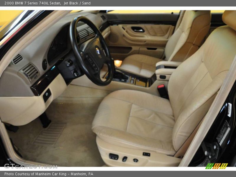 Jet Black / Sand 2000 BMW 7 Series 740iL Sedan