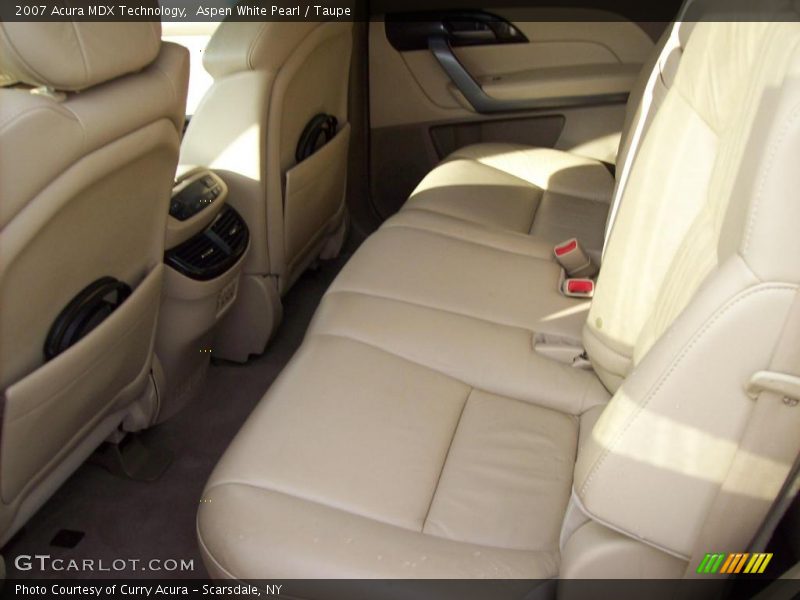Aspen White Pearl / Taupe 2007 Acura MDX Technology