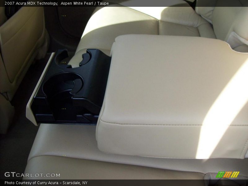 Aspen White Pearl / Taupe 2007 Acura MDX Technology