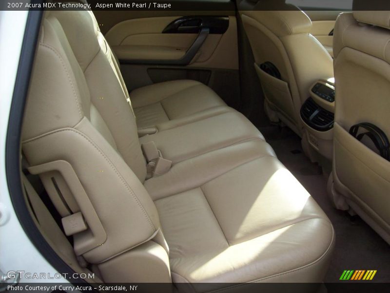 Aspen White Pearl / Taupe 2007 Acura MDX Technology