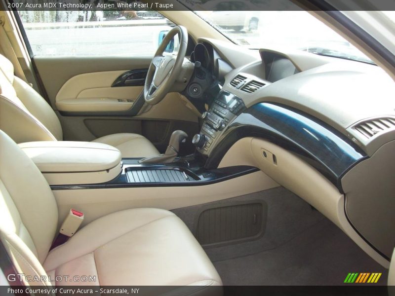 Aspen White Pearl / Taupe 2007 Acura MDX Technology