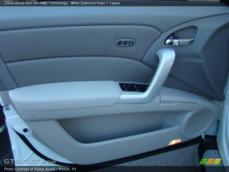 White Diamond Pearl / Taupe 2009 Acura RDX SH-AWD Technology