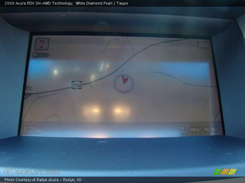 White Diamond Pearl / Taupe 2009 Acura RDX SH-AWD Technology