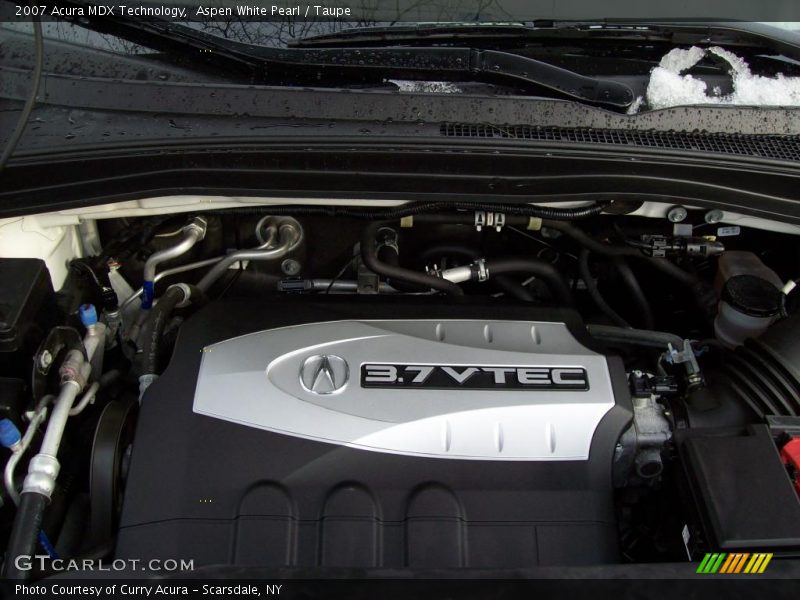 Aspen White Pearl / Taupe 2007 Acura MDX Technology
