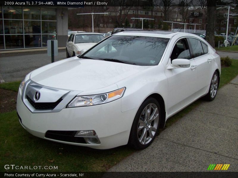 White Diamond Pearl / Ebony 2009 Acura TL 3.7 SH-AWD