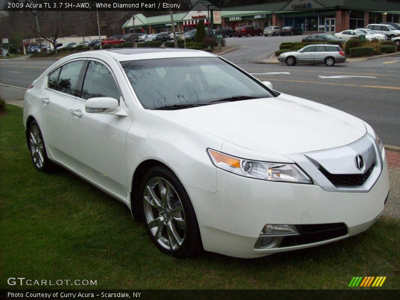White Diamond Pearl / Ebony 2009 Acura TL 3.7 SH-AWD